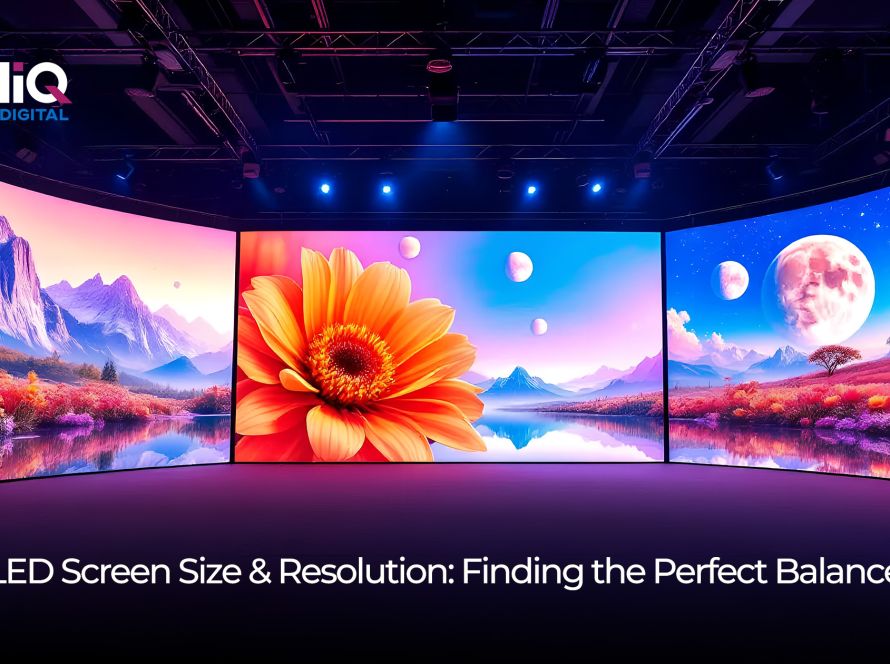 LED screen size resolution