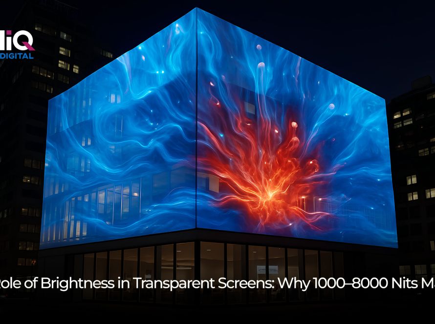 the role of brightness in transparent screens