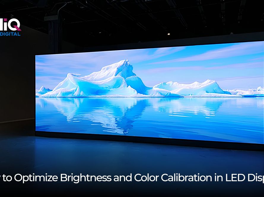 LED display color and brightness